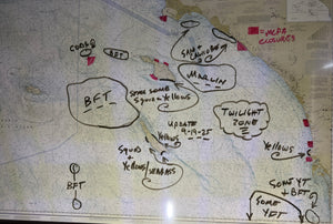 Fish Report Map- Not for Sale