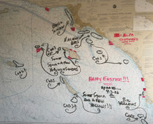 Load image into Gallery viewer, Fish Report Map (NOAA Map Not For Sale)